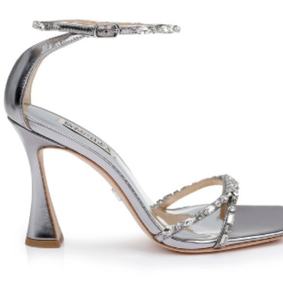 NEW Badgley Mischka Women's Ziana Curvy Stiletto with Gemstone Straps, Size 8 - Picture 8 of 11